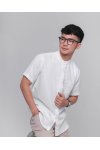 Doha White Short Sleeve Comfort fit Shirt